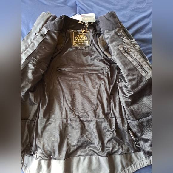 NWT Motorcycle Jacket Roland Sands W/liner Text Sentinel Anthra Body Protection - Picture 6 of 16